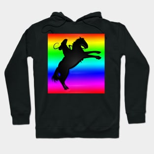 Western Era - Cowboy on Horseback 8 Hoodie